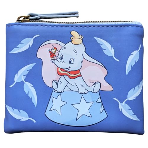 Loungefly Disney Dumbo Feathers Two in 1 Coin Pouch And Reusable Tote Blue