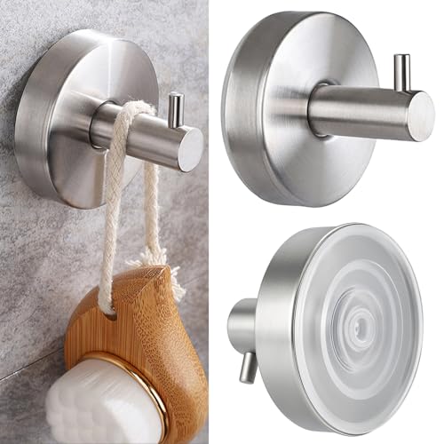 HZHSSG Crochet Ventouse Pour Douche, Salle De Bain, Cuisine, Porte En Verre, Miroir, Carrelage – Crochet Ventouse Salle De Bain Pour Loofah, Serviettes,...