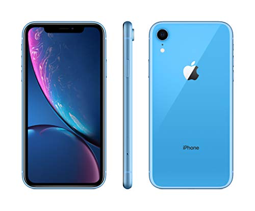 Apple iPhone XR (64Go) - Bleu (Comprend EarPods, Câble Lightning vers USB, Adaptateur Secteur USB)(Comprend EarPods, Câble Lightning vers USB, Adaptateur Secteur USB)