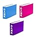 Produktbild 3x Bankordner / 140x250mm / für Kontoauszüge / je 1x hellblau, lila, pink