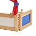 Excellerations Tabletop Dramatic Play Puppet Theater with Dry Erase Panel and Curtains, Pretend Play, Educational Toy, Preschool