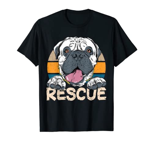 Rescue Dog Adopt Cute Retro Vintage Dog Lover Rescue Animals T-Shirt