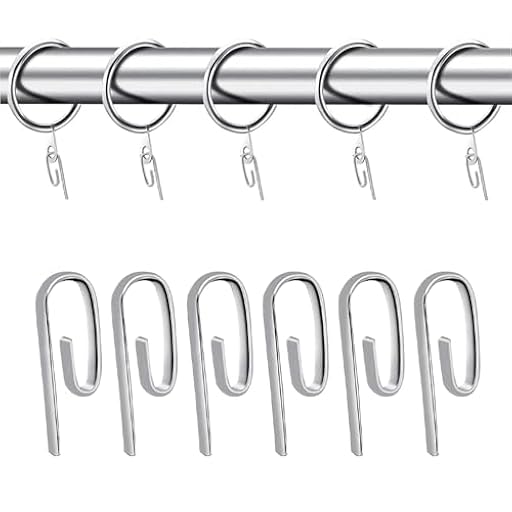 MERCURY TEXTIL- Ganchos de Cortina de Metal. Ganchos de Riel Resistentes y Duraderos para Cortinas de Sistema de Riel, Fácil Instalación. (50) | Ya disponible en tu tienda friki favorita! En mundofriki.es!