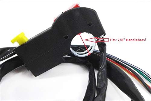 Miniatura 8 de XKMT-Interruptor de arranque universal de 78 pulgadas, 0.866 in, compatible con ATV Scooter Dirt BikeHonda Suzuki Yamaha Kawasaki Harley KTM Ducati