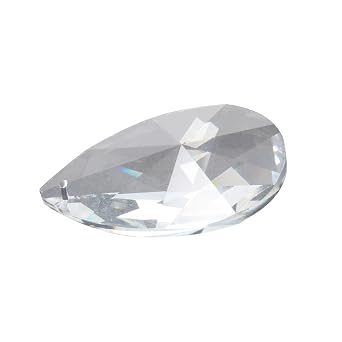 Clear Crystal Teardrops 63mm/2.46" Crystal Glass Ball Chandelier Prisms Pendants Parts for Crafts Jewelry Making 3 Pcs