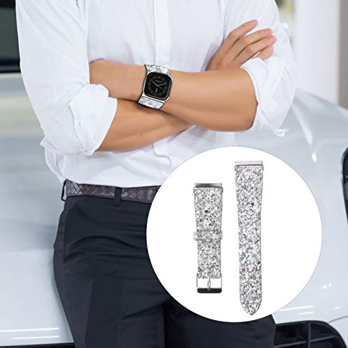 ULTECHNOVO Pulseira de Relógio Glitter Compatível Com Fitbit Versa/Versa 2/ Versa Lite/Versa Se