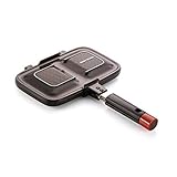 Happycall Nonstick Double Pan, Sandwich, Double Sided Pan, Sandwich Maker, Dishwasher Safe, Brown