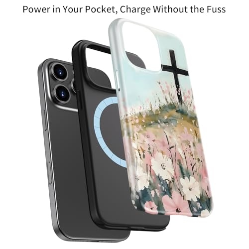 Esdot Cute Case for iPhone 13 Pro,Compatible with Magsafe,Trendy Floral - image 3