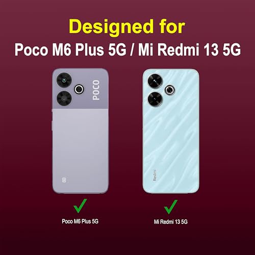 Image of Zapcase Back Case Cover for Poco M6 Plus 5G | Compatible for Poco M6 Plus 5G Back Cover | Liquid Silicon Magic Case with Camera Protection | Plum