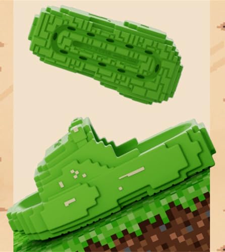 Building Block Bear Slippers for Women Men EVA Pixel Slides Stylish Non-slip House Shoes Sandals Indoor Outdoor4