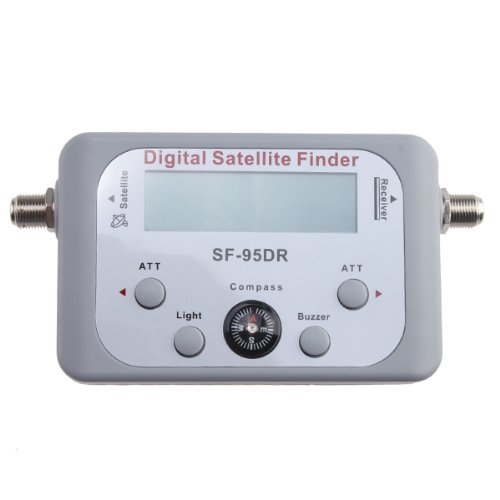 AGPtek® Digital Satellite Signal Finder Meter for Dish Network Directv FTA with Compass and Audio Tone