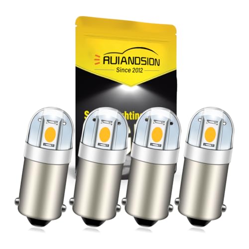 Ruiandsion 6V Warm White BA9S LED Bulb 4-Pack miniatura 1