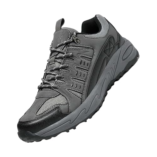 Zapatos deportivos versátiles para hombre, antideslizantes, para mejorar la altura, para jóvenes, baloncesto, papá, a la moda, para verano, talla 9, gris, 41 EU