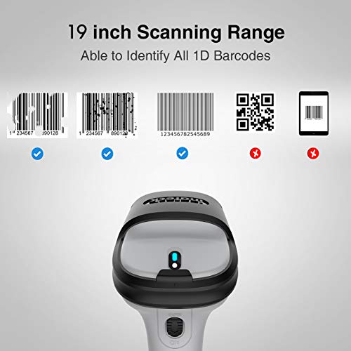 Inateck Bluetooth Barcode Scanner, Working Time Approx. 15 Days, 35M Range, Automatic Fast And Precise Scanning, Bcst-70 #TOP1