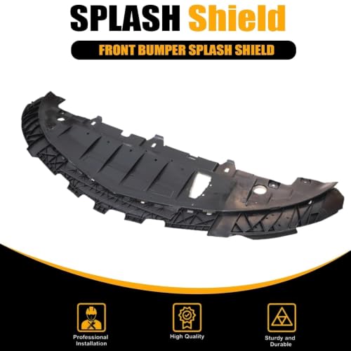 Image of SecosAutoparts Bumper Splash Shield Cover Front Compatible with Mercedes-Benz CLA45 AMG 4Matic 2014-2019 Replace# 1768850136, 176-885-01-36