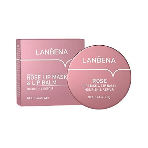 Lip Mask Rose Lip Scrub Cream for Moisturizing Improving Lip Dull Skin Removing Dead Lip Skin and Lines Boosting Elasticity (Rose) Cover