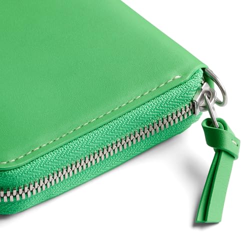 Bellroy Folio Wallet (compact leather folio/clutch wallet with space for cards, bills and coins, plus everyday essentials) - NeonGreen4