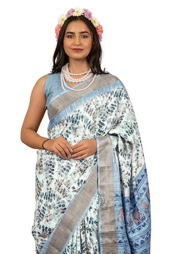 Image of MIRCHI FASHION Women Saree Cotton Silk Batik Block Printed | Breathable Office Wear and Regular Use Sari with Blouse Piece