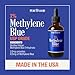 PureGood Pharmaceutical-Grade Methylene Blue 1% – 60mL | USP-Grade, Third-Party Tested, Alcohol-Free | Amber Dropper Bottle