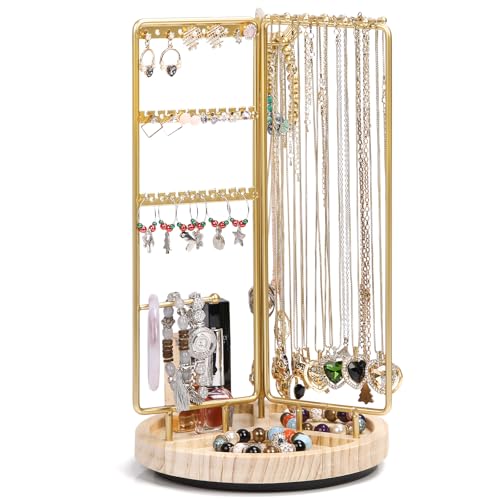 Reviews de Organizadores de joyas - 5 favoritos. 50 Organizador de Joyas de Metal, 3 Niveles Estante de Joyas Exhibición Organizador de Collares Exhibidor de Joyeria para Anillos, Pendientes, Collares, Relojes, Lápiz Labial,...