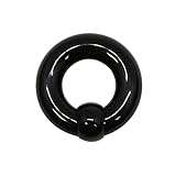 (キープユー) ボディピアス BCR UVアクリル キャプティブビーズリング 0GA(8mm)-ブラック