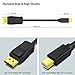 BENFEI Mini DisplayPort to DisplayPort 6 Feet Cable 4K@60Hz 2K@144Hz, Mini DP(Thunderbolt Compatible) to DP Cable (Male to Male) Gold-Plated Cord