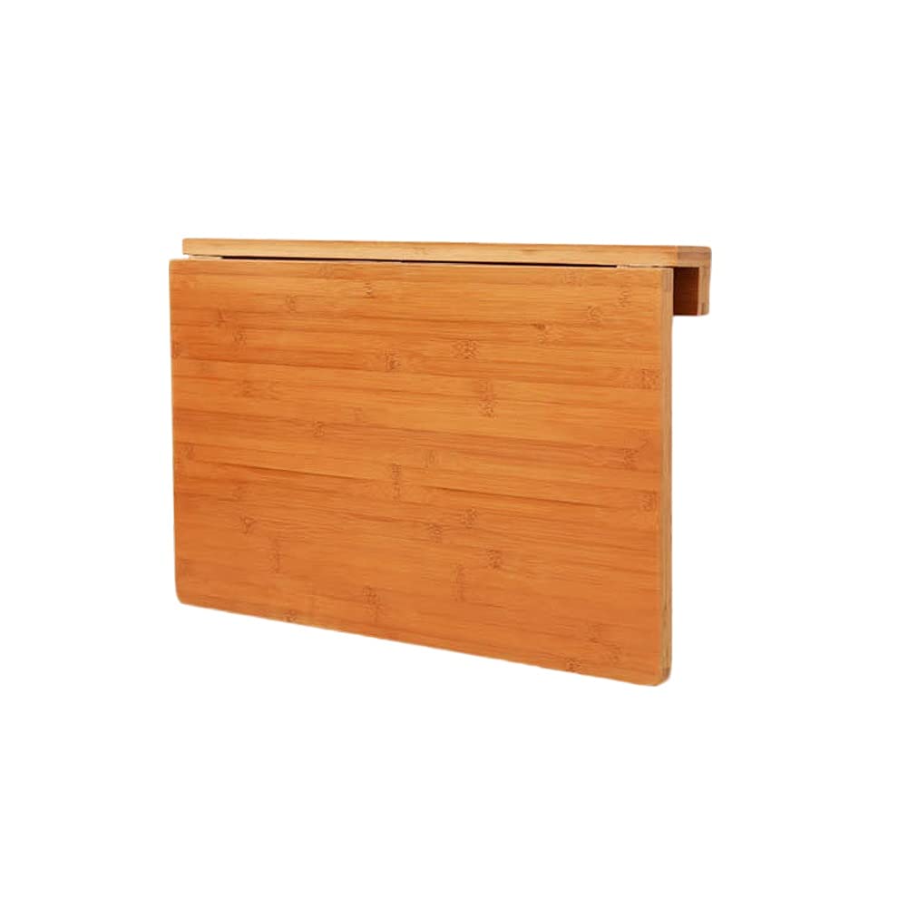 Table rustique à abattants en bambou pour coin repas de cuisine et bureau de chambre