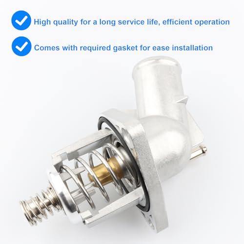 Upgrade Aluminium Thermostat Housing Replace 15-11125, 902-2090, 815-207 Compatible with Cadillac Chevy GMC 4.3 5.3 5.3L 6.2L - 2014-2018 Silverado Sierra 1500, 2015-2020 Suburban Tahoe Yukon Escalade by Allmotorparts - Used condition - Image 3