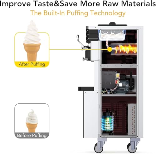 Festisoul 3 Head Commercial Ice Cream Machine QWEfDr13Q1G9rGTKGd4JwwE8m6F の商品画像 2