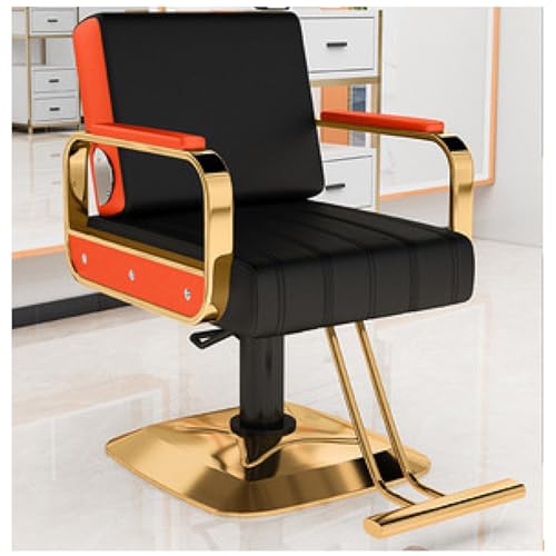 Sedia idraulica da barbiere con pompa resistente e poggiapiedi in acciaio inox, per salone di bellezza e spa, regolabile, confortevole, attrezzatura professionale per lo styling