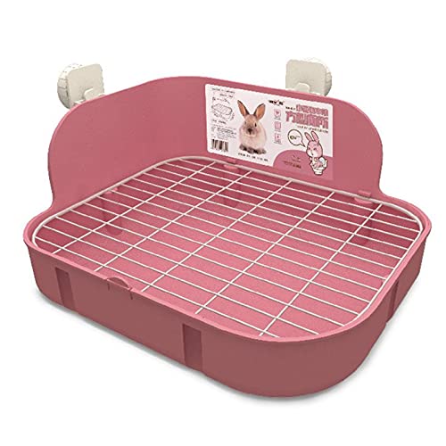 Lettiera per Gatti Grande scatola dei rifiuti con pastiglie bonus, cassetto, scatola della toilette angolare e padella pet più grande per porcellini per adulti cavia, cincillà, furetto, galesaur, picc