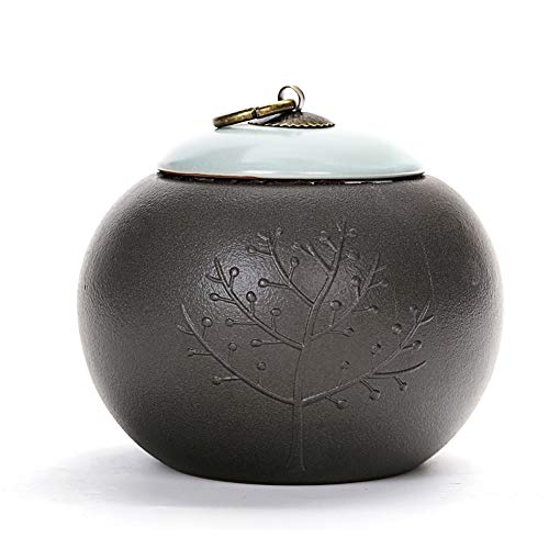 AASSDOO Urnas de cremación para Cenizas humanas Mini urnas funerarias Recuerdo Urna de cremación Cenizas Cerámica para Adultos o Mascotas Urnas de entierro en casa Mini ataúd Perro ga