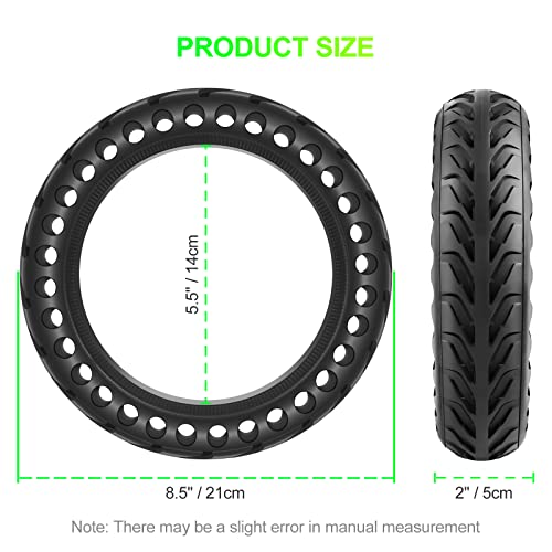 Solid Tire Compatible with Xiaomi M365 / Gotrax GXL V2, 8.5 inches Solid Tires Explosion Proof Tire for Xiaomi Mijia M365 and GOTRAX GXL V2 Electric Scooter (2 PCS) - Image 4