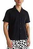 Standard edc by ESPRIT Herren Hemd 040cc2f302, 002/Black 2, L