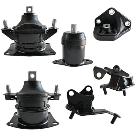Engine Motor Mount Set and Transmission Mount Compatible with Honda Accord 2.4L 2003-2007 6PCS Replace #A4526HY A4517 A4516 A4510 A4509 A4542 Cover