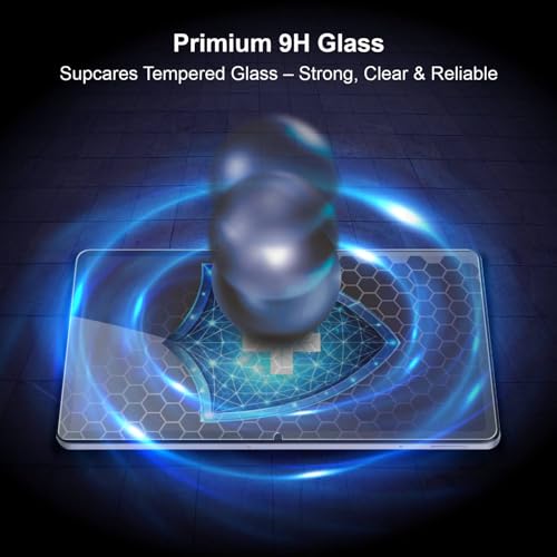 Image of SupCares Tempered Glass for Lenovo Tab Tablet TB-311FU / 311XU (10.1 Inch) With Installation Kit | Military-Grade Gorilla Screen Protector | Edge to Edge Coverage | Transparent