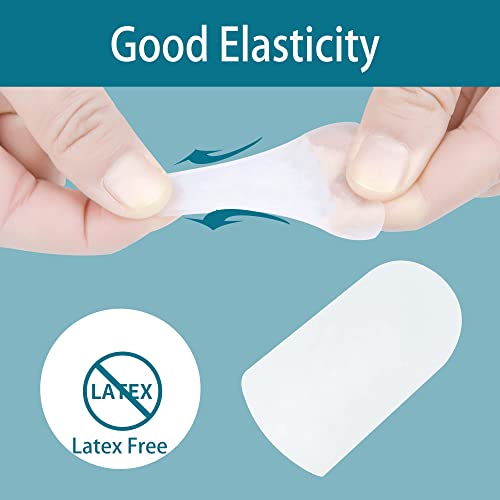 Hoogoo Pinky Toe Sleeves Protector, 10 Pack Small Toe Caps Toe Cover Sleeves Provides Relief From Corns, Blisters, Reduce Friction #TOP3
