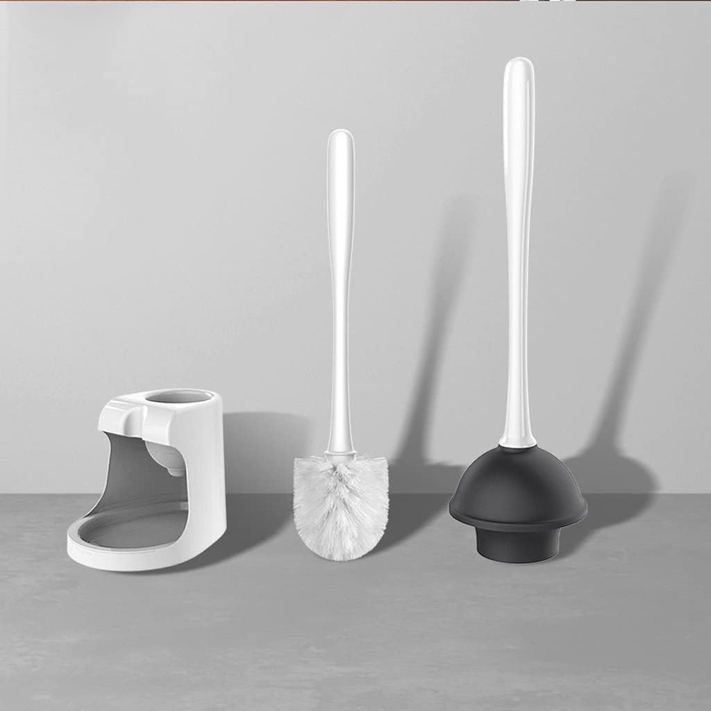 Toilet Brush Toilet Brush Holder Bathroom Long Handle Toilet Cleaning Brush Household Two-in-one Toilet Bowl Brush 360° No Dead Angle Cleaning Brushs Set Cleaning Brush