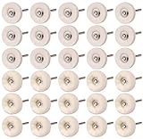 IROKCAKPT リューター バフ 2.35mm軸 ルーター フェルトバフ 2種類30個セット 磨き フェルト,ホイール型 鏡面研磨や金属磨き仕上げ