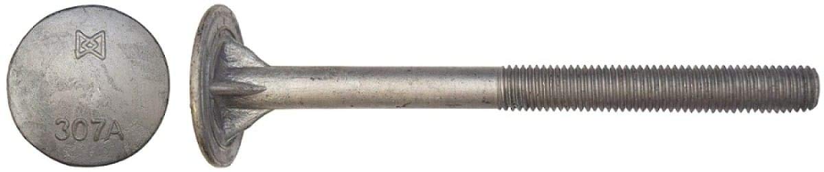 3/4 x 14 Timber Bolt Hot Dipped Galvanized Steel A307 Grade A (Quantity: 20) Coarse Thread, 6 Thread, 3/4-10 x 14