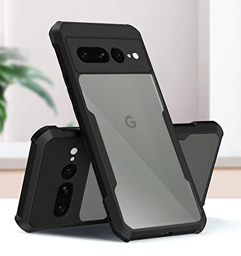 Image of Kapa Beetle for Google Pixel 7 Pro Back Case | [Military Grade Protection] Shock Proof Slim Hybrid Bumper Cover (Black)