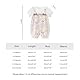 gurcooc Baby Mädchen Strampler Kurzarm Bodysuit Floral Rüschen Jumpsuit Bow Body Sommer Onesie Outfit Set, 3-24 Monate