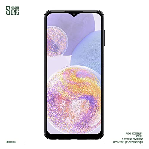 Verre trempé Galaxy A23 noir à impression soie pour une couverture complète et invisible. - 3