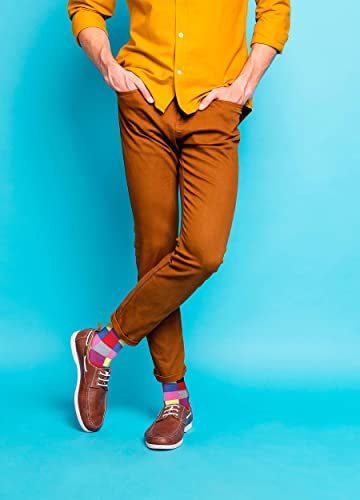 Men's Fun Dress Socks - Funky Colorful Socks for Men - 12 Pack3