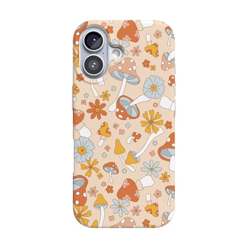Casely iPhone 17 Case | Mushroom Magic | Retro Floral