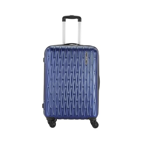 Image of Safari Whirl Hardside Suitcase, TSA Lock, 8 Wheels, Medium Size Check-in Luggage Trolley Bag with Antitheft Zipper Midnight Blue Color 69cm