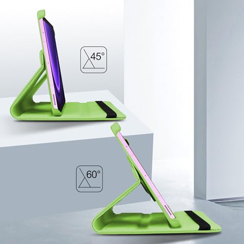 Image of TGK Rotating Cover for Samsung Galaxy Tab S9 FE 10.9 inch Tablet 360 Degree Rotating Leather Flip Case (Green)