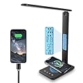 Xicyole Desk lamp,LED Lamp with Wireless Charger,USB Charger Port,Touch Control,3 Color Modes,5 Brightness Levels,Eye-Protecting Table Lamp,Led Lights for Bedroom,Home,Office,Black