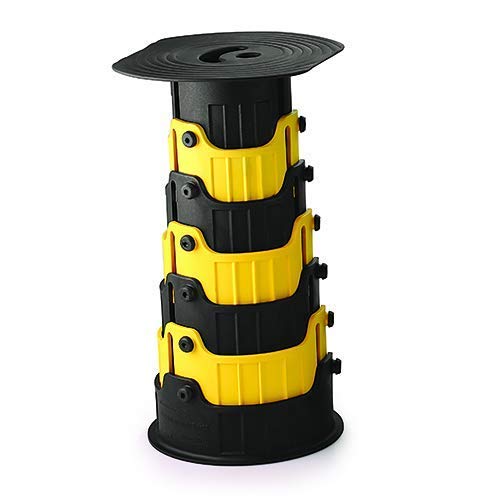 TORIOX Collapsible Compact Stool - Portable Height-Adjustable Stool for Adults and Kids - Kitchen Office Picnic Camping Garden Outdoor Stool