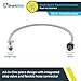 SharkBite 1/2 Inch Straight Stop x 7/8 Inch Ballcock Click Seal Toilet Connector x 16 Inch, Push to Connect Brass Plumbing Fitting, PEX Pipe, Copper, CPVC, PE-RT, HDPE, 24686